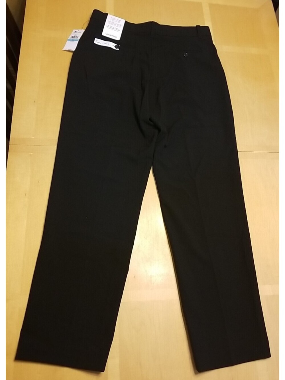 Calvin Klein Boys' Flat Front Stretch Slim Fit Black K841207